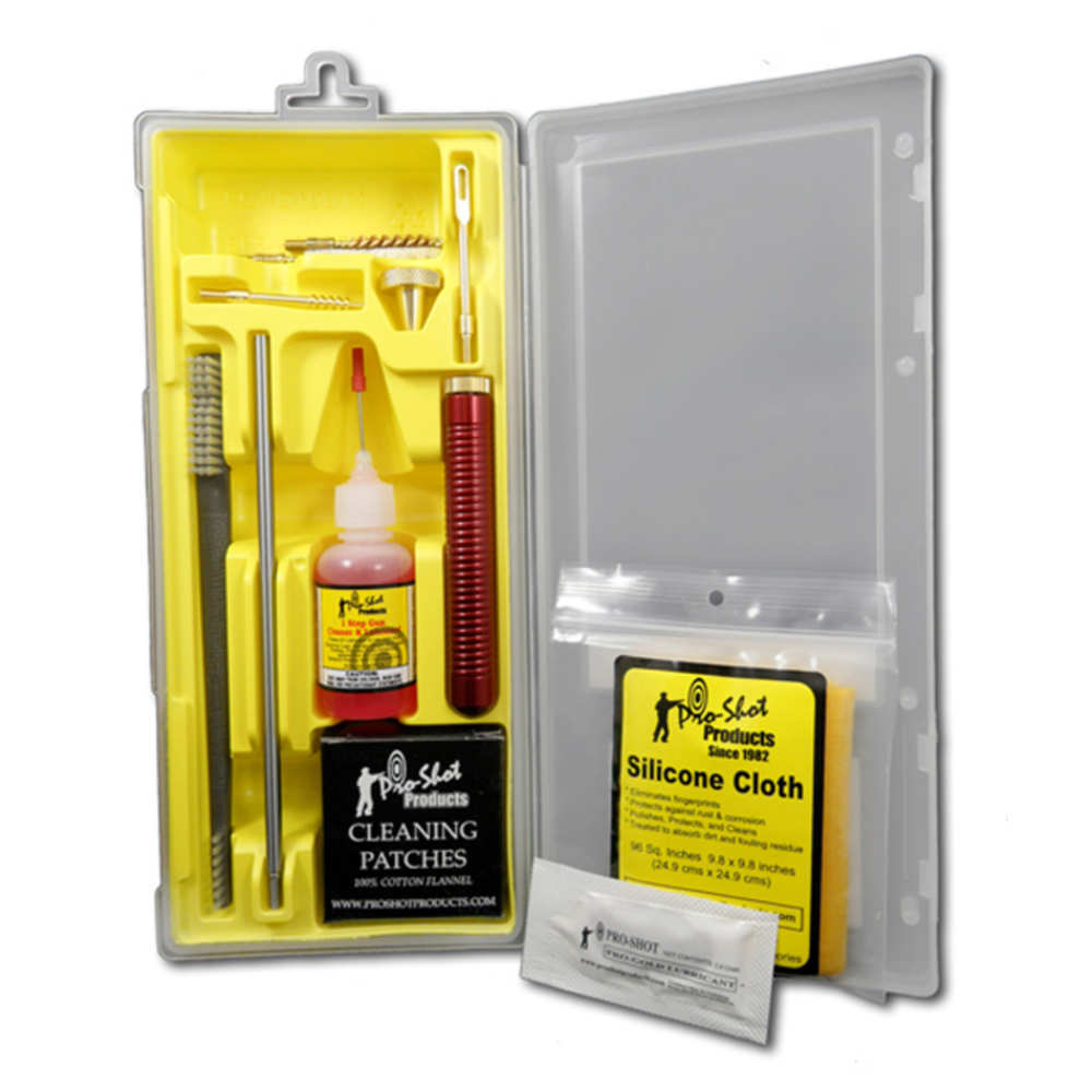 Cleaning Equipment Pro Shot Products 4.50" CLEANING KIT PISTOL .22 CAL BOX